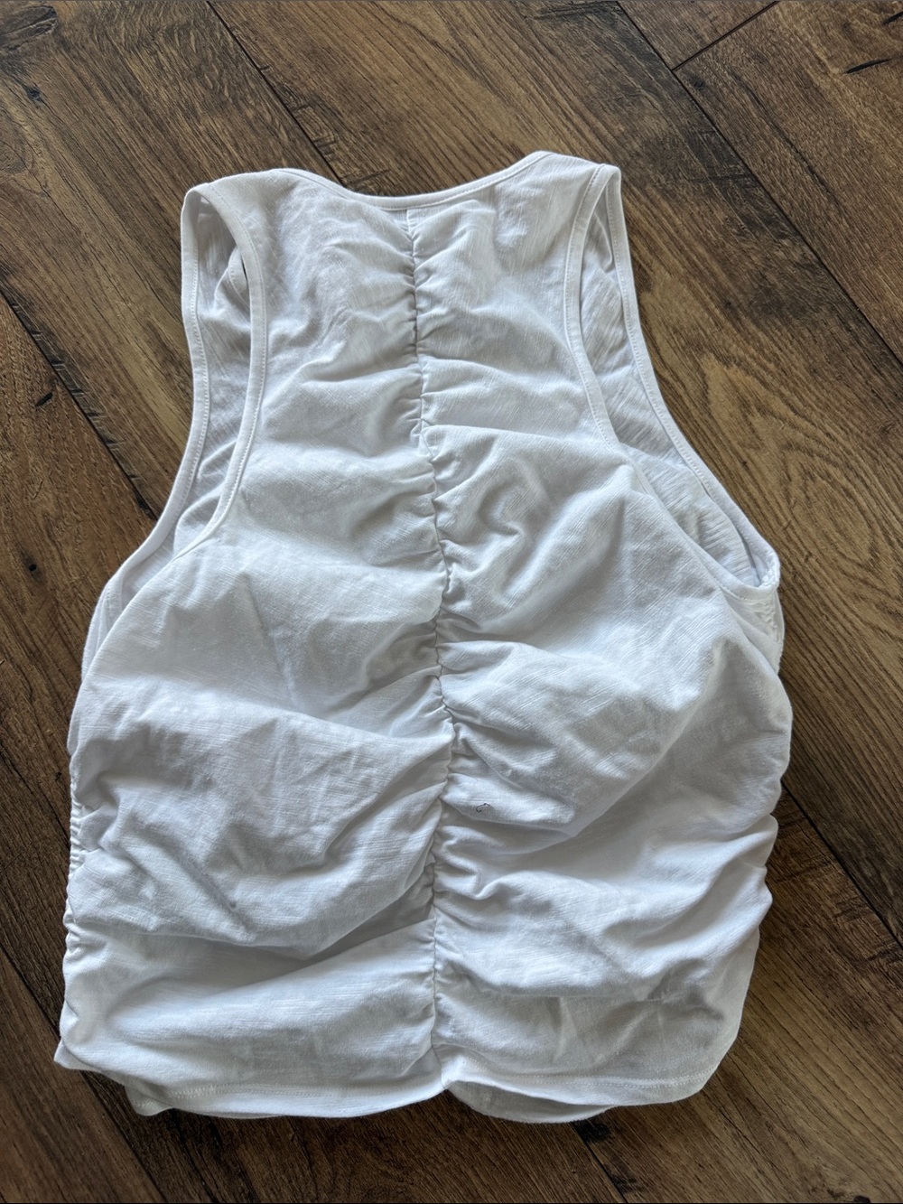 Universal Thread White Ruched Racerback Tank - Picture 6 of 6